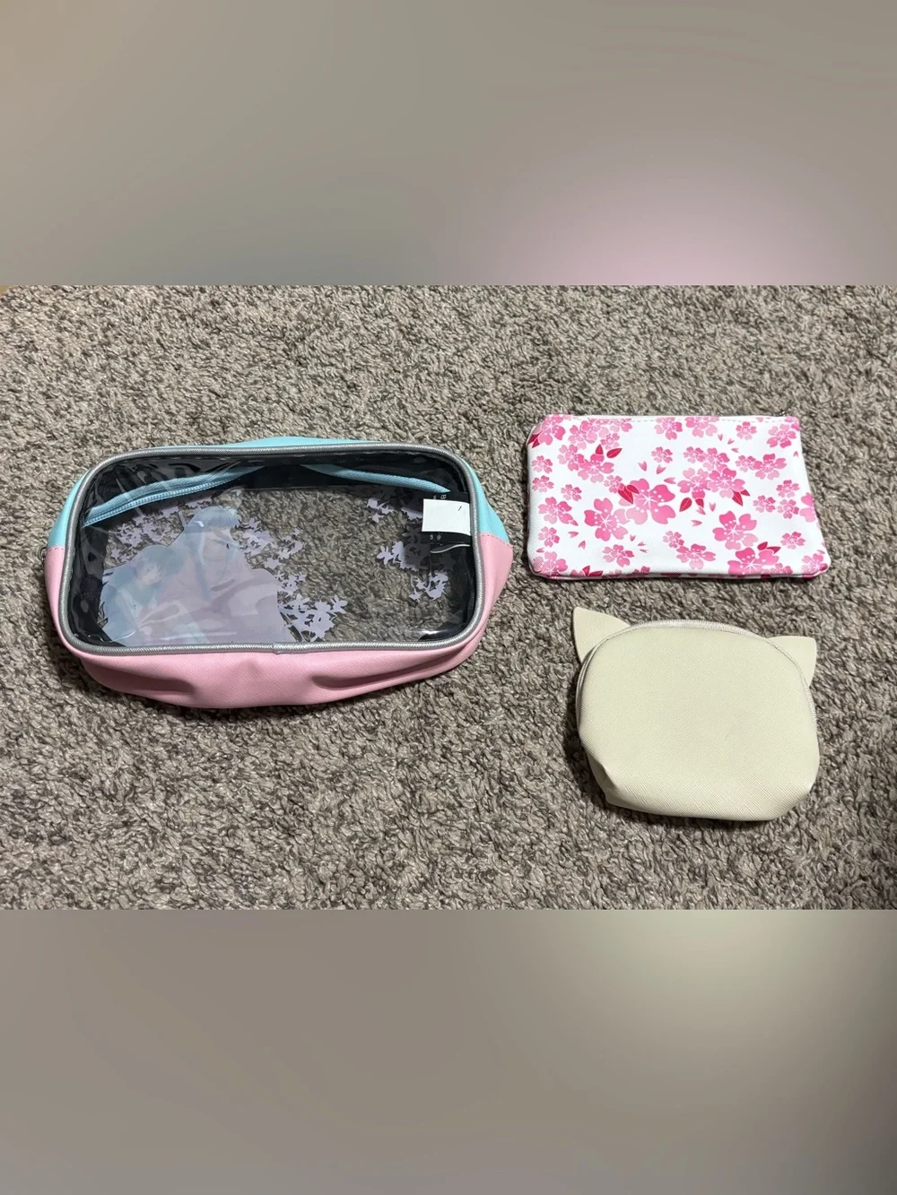 In Yasha - 3 zippered pouches - All new without tags